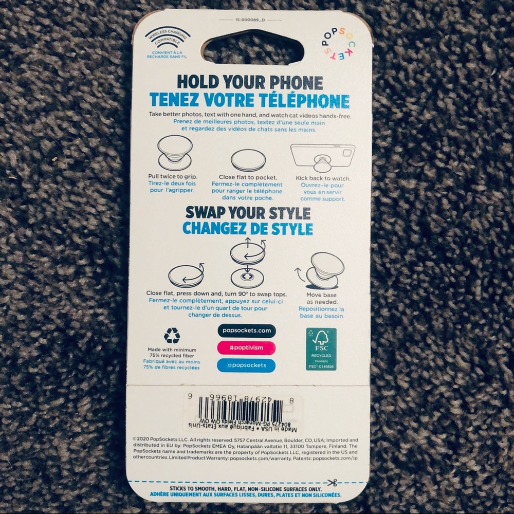 PopSocket PopGrip Butterfly NWT - Picture 3 of 3